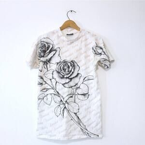 Vintage Harley Davidson Rose T Shirt Medium